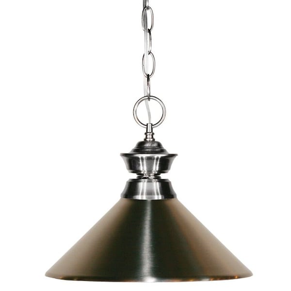 Z-Lite Pendant Lights 1 Light Pendant, Brushed Nickel 100701BN-MBN - main